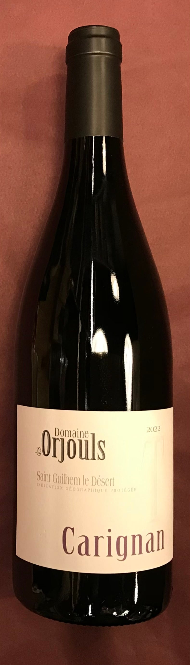 Domaine des  Orjouls - Carignan - 2022 - IGP Saint Guilhem le désert