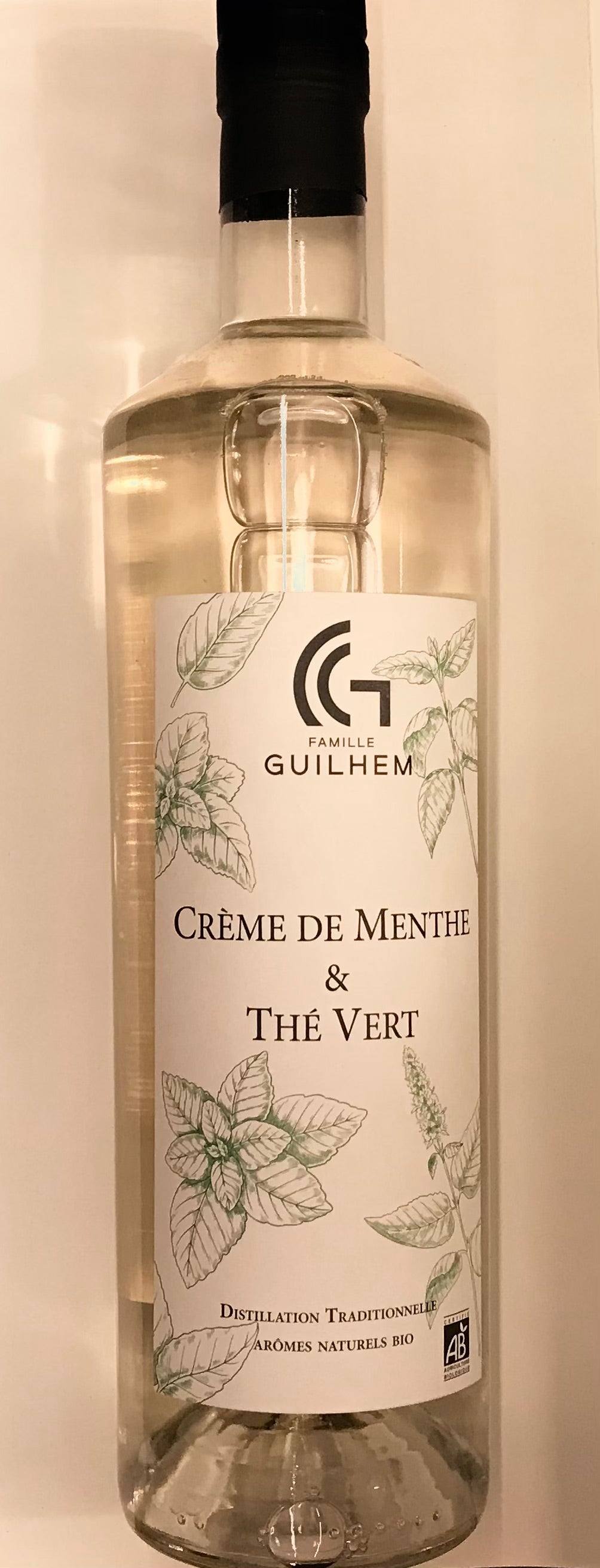 Crème de Menthe et Thé vert - Château Guilhem - 70 cl - 15 °