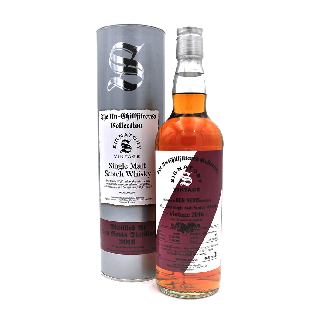 Whisky Single Malt - Ben Nevis - Signatory Vintage - 2016 - 46°