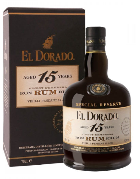 Rhum El Dorado - 15 ans  - Demerara distillerie