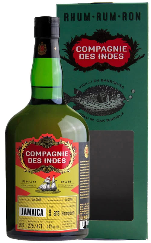 Rhum Compagnie des Indes - Jamaica hampden 9 ans