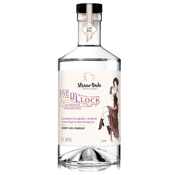 Strawbale - Five O' Clock - Gin français - Bio - 46°